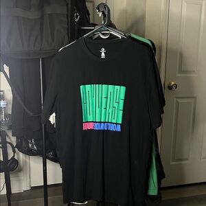 Converse Black Tee with Vibrant Graphic